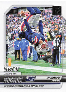 2025 Donruss Football Best of Instant Joe Milton III #INS-JMN