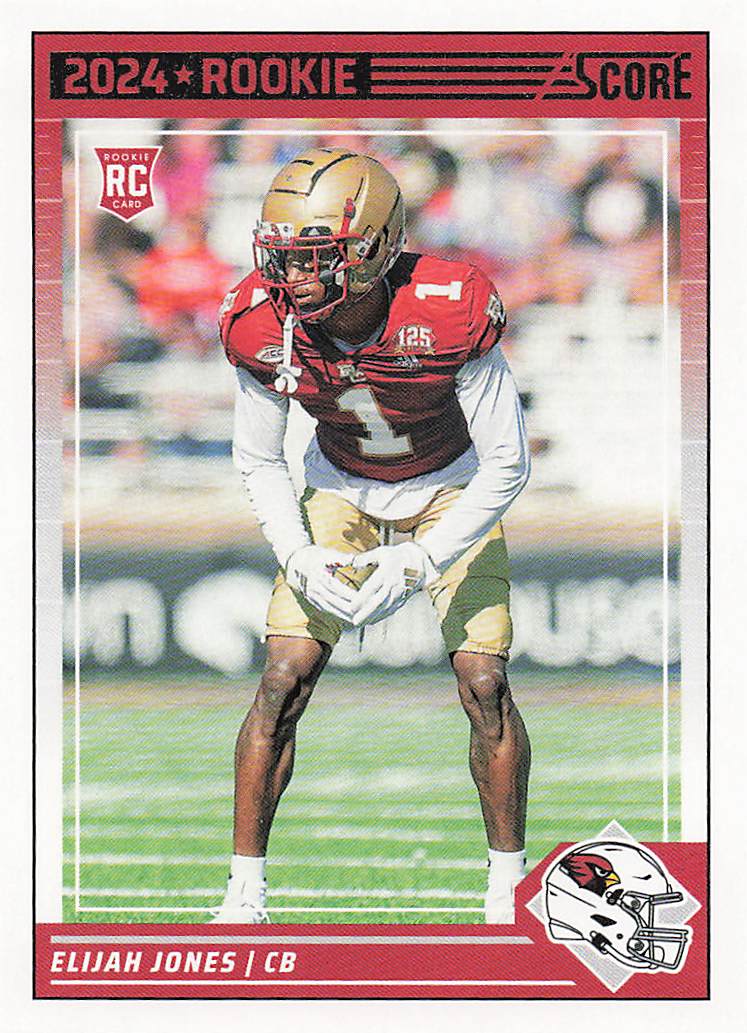 2024 Score Football Elijah Jones #377 Rookie