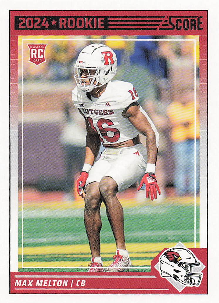 2024 Score Football Max Melton #374 Rookie