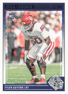 2024 Score Football Tyler Guyton #336 Rookie