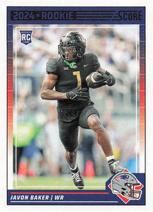 2024 Score Football Javon Baker #393 Rookie