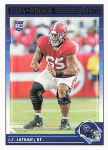 2024 Score Football JC Latham #318 Rookie