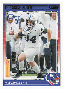 2024 Score Football Theo Johnson #375 Rookie