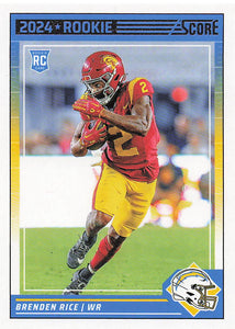 2024 Score Football Brenden Rice #364 Rookie