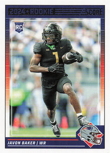2024 Score Football Javon Baker #393 Rookie