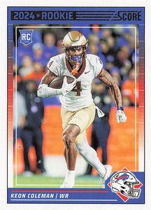 2024 Score Football Keon Coleman #337 Rookie