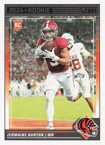 2024 Score Football Jermaine Burton #381 Rookie