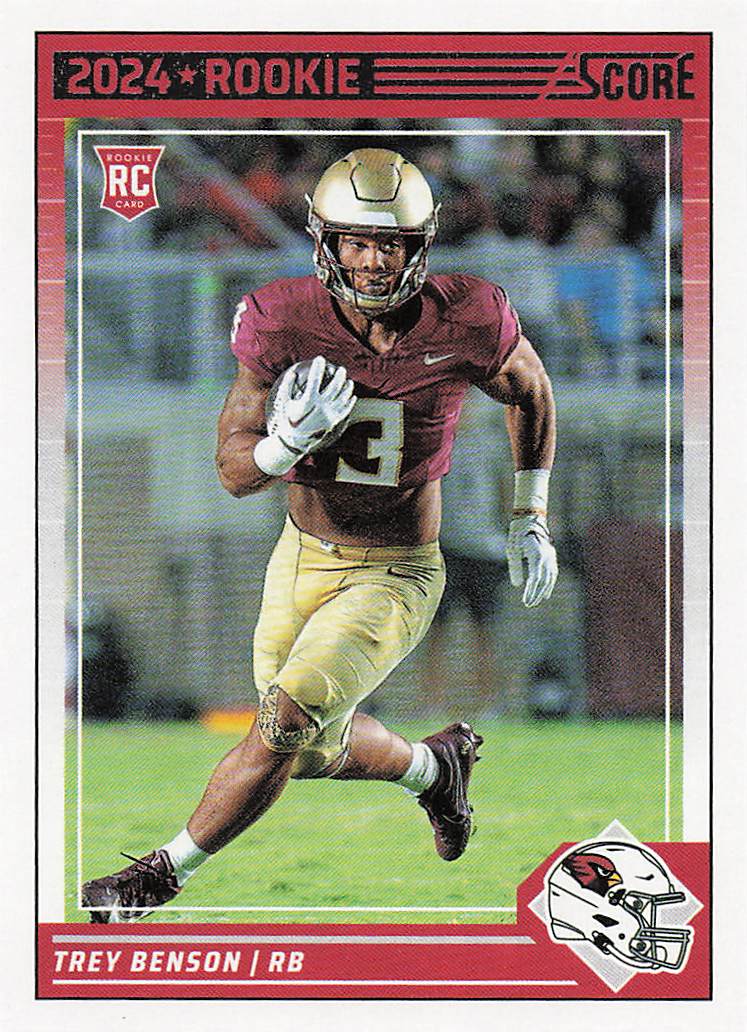 2024 Score Football Trey Benson #354 Rookie