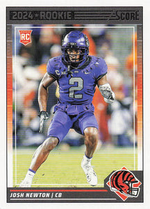 2024 Score Football Josh Newton #357 Rookie