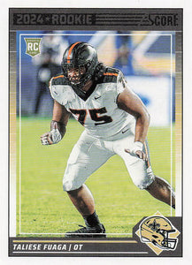 2024 Score Football Taliese Fuaga #313 Rookie