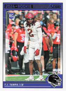 2024 Score Football TJ Tampa #397 Rookie