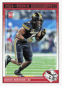 2024 Score Football Darius Robinson #326 Rookie