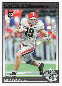 2024 Score Football Brock Bowers #310 Rookie