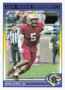 2024 Score Football Jared Verse #312 Rookie