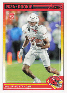 2024 Score Football Xavier Worthy #324 Rookie