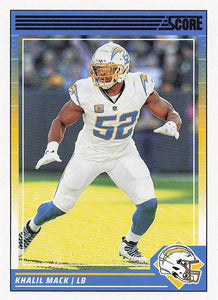 2024 Score Football Khalil Mack #166