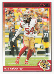 2024 Score Football Fred Warner #249