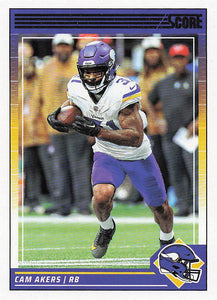 2024 Score Football Cam Akers #182