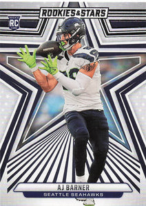2024 Panini Rookies & Stars Football AJ Barner #103 Rookie