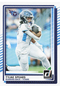 2025 Donruss Football Tyjae Spears #256