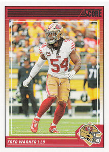 2024 Score Football Fred Warner #249