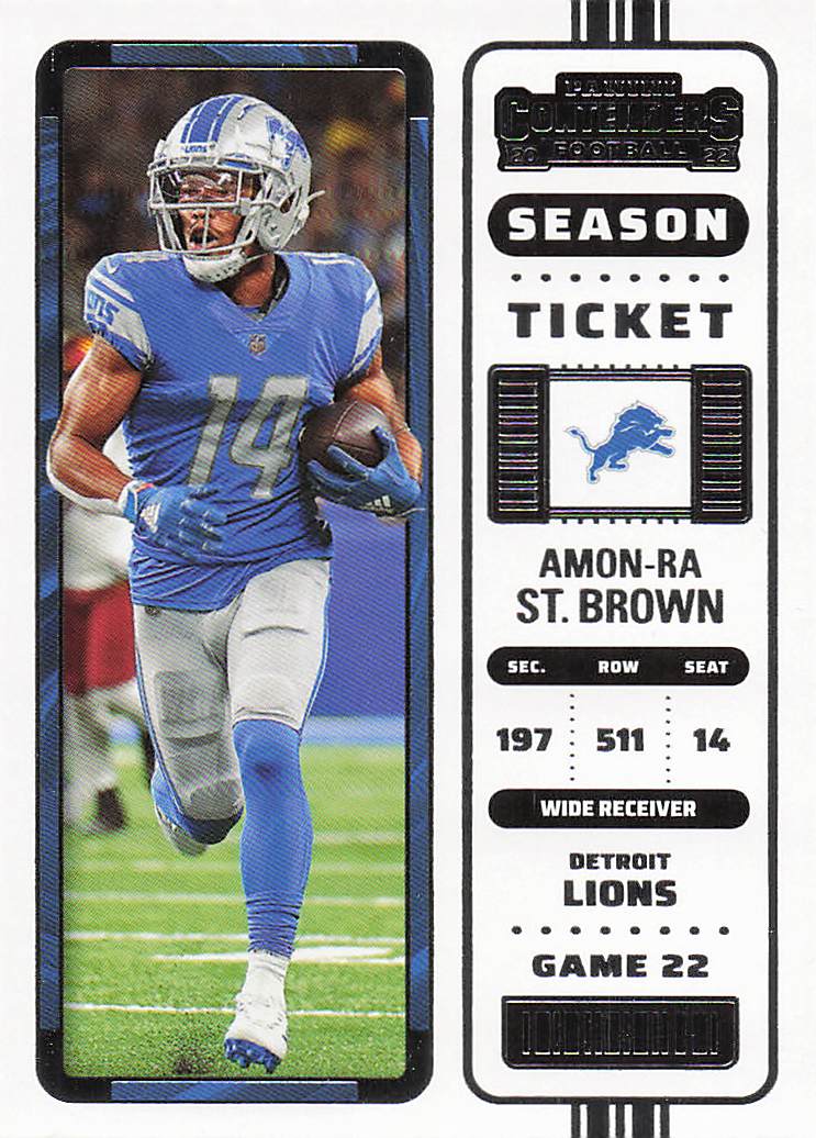 2022 Panini Contenders Football Amon-Ra St. Brown #36