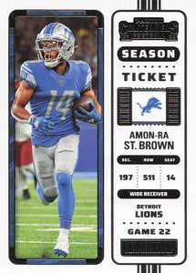 2022 Panini Contenders Football Amon-Ra St. Brown #36