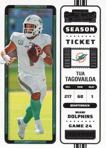 2022 Panini Contenders Football Tua Tagovailoa #79
