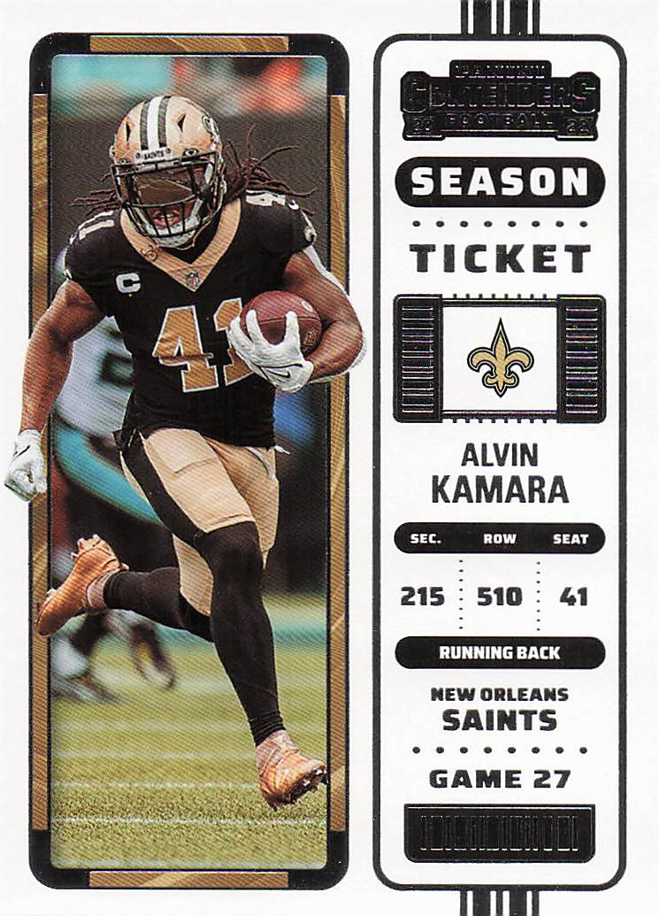 2022 Panini Contenders Football Alvin Kamara #64