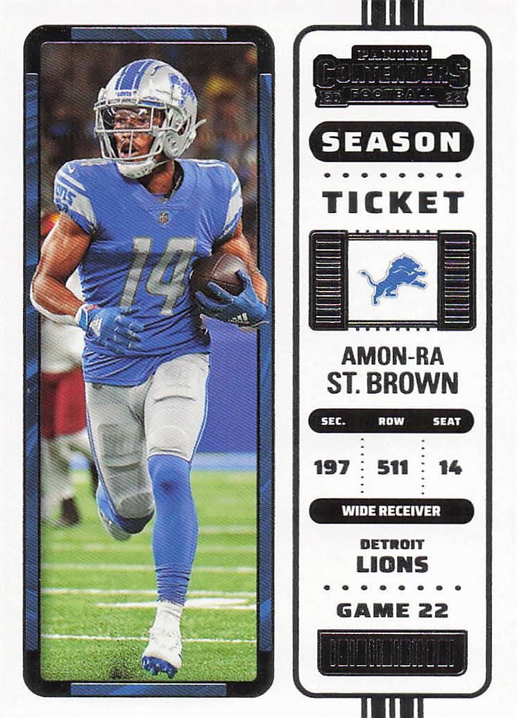 2022 Panini Contenders Football Amon-Ra St. Brown #36