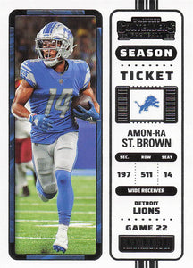 2022 Panini Contenders Football Amon-Ra St. Brown #36