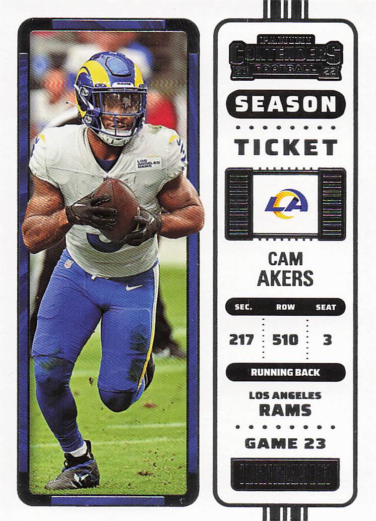 2022 Panini Contenders Football Cam Akers #48