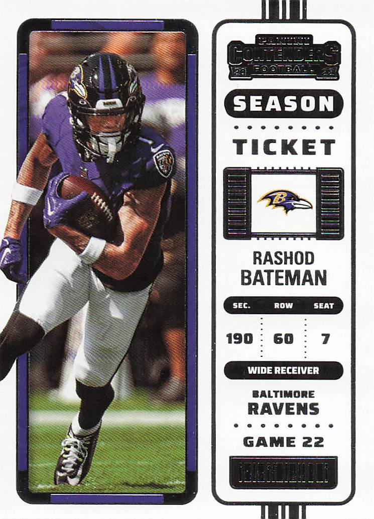 2022 Panini Contenders Football Rashod Bateman #6