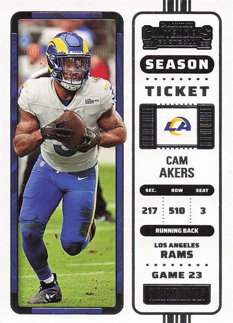 2022 Panini Contenders Football Cam Akers #48