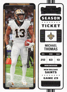 2022 Panini Contenders Football Michael Thomas #63
