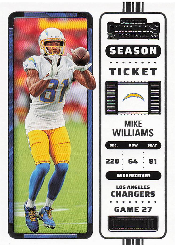 2022 Panini Contenders Football Mike Williams #74