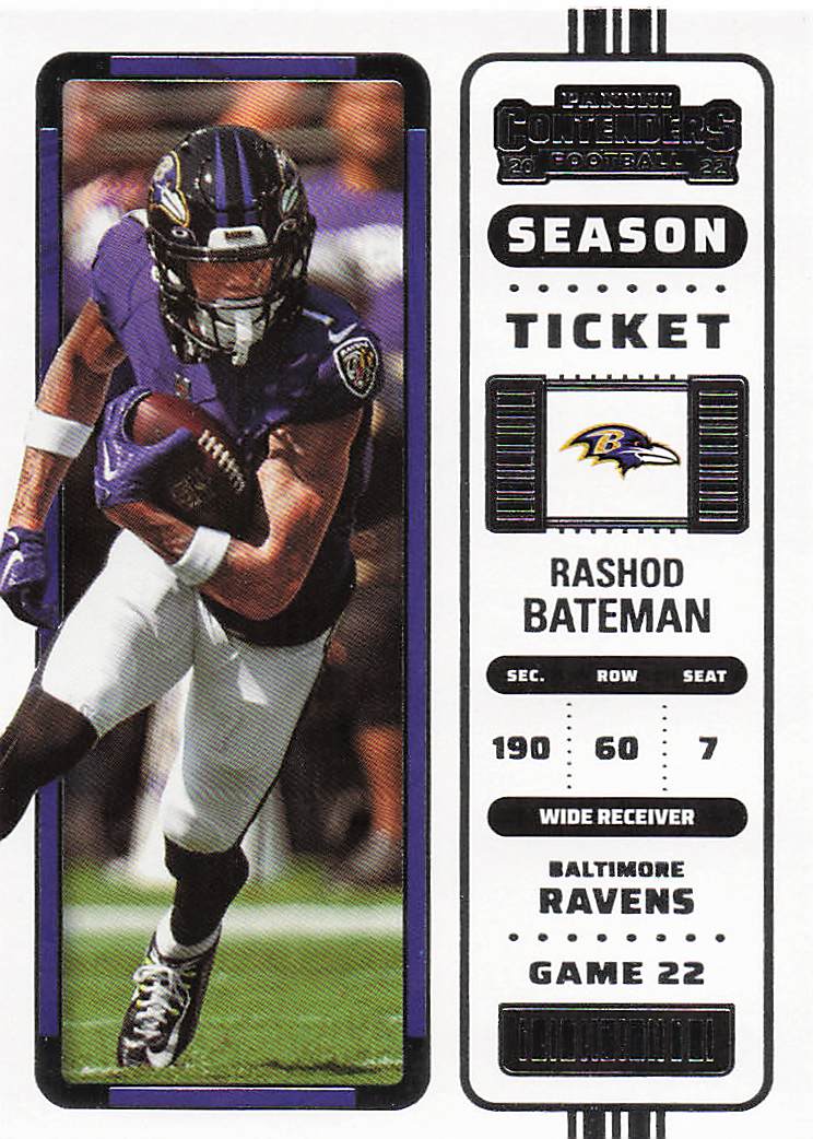 2022 Panini Contenders Football Rashod Bateman #6