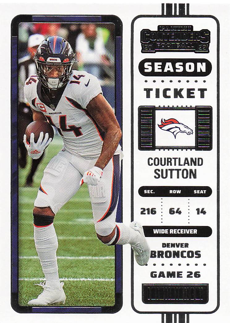 2022 Panini Contenders Football Courtland Sutton #32