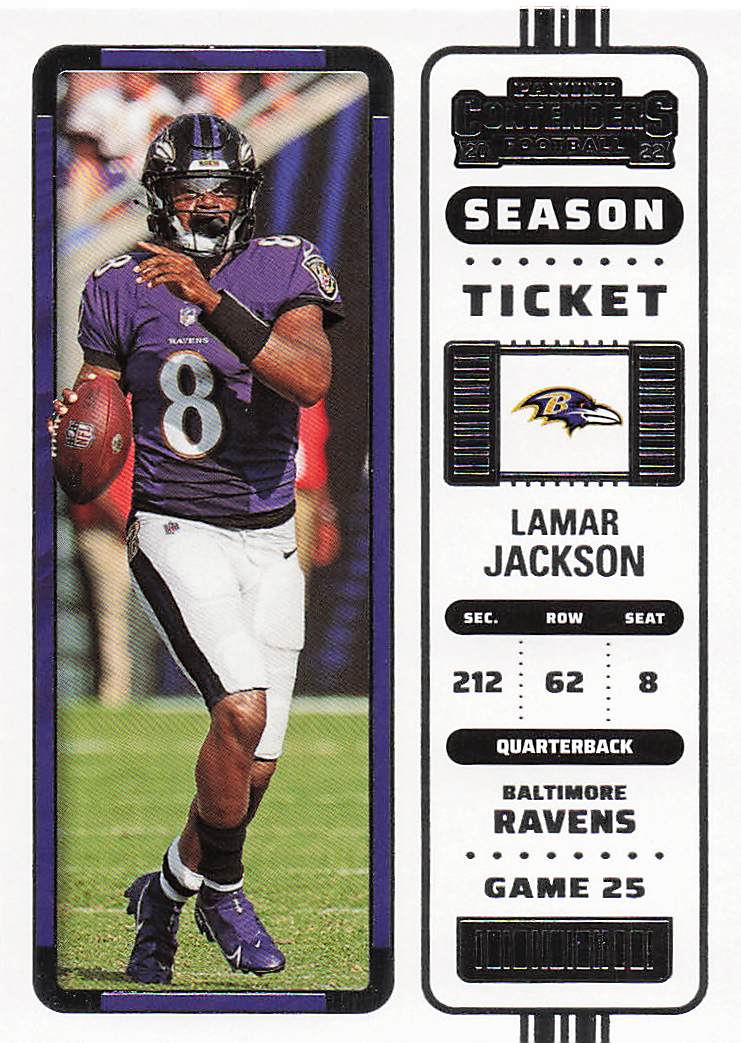 2022 Panini Contenders Football Lamar Jackson #5