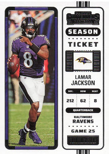 2022 Panini Contenders Football Lamar Jackson #5