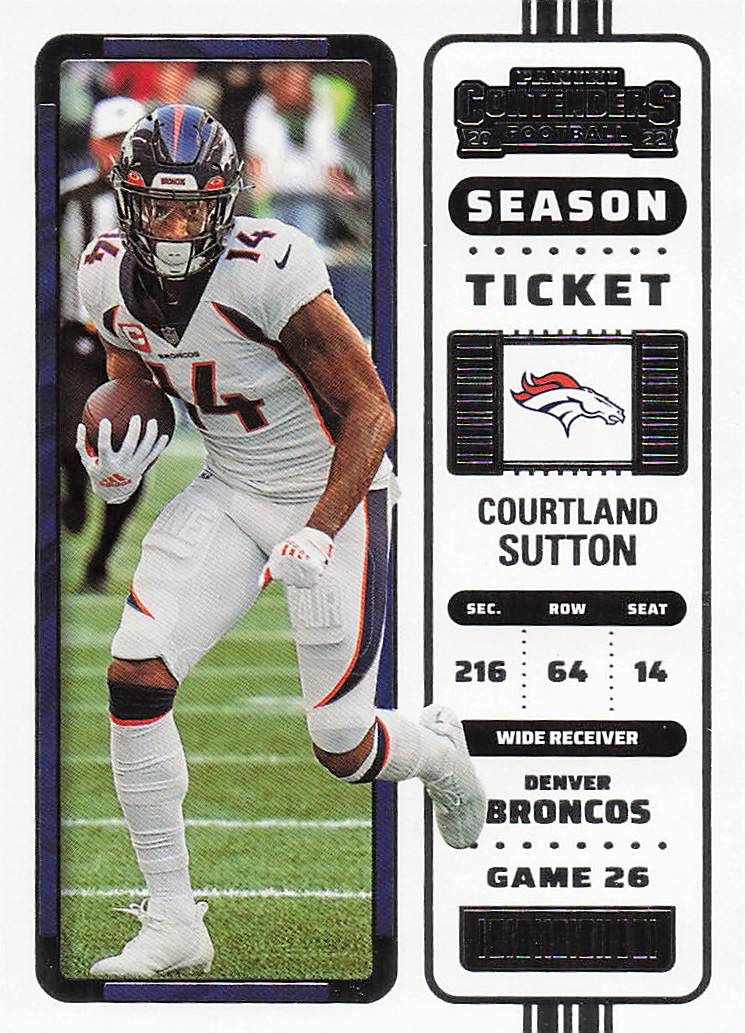 2022 Panini Contenders Football Courtland Sutton #32