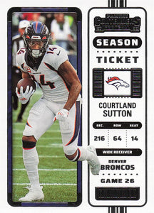 2022 Panini Contenders Football Courtland Sutton #32