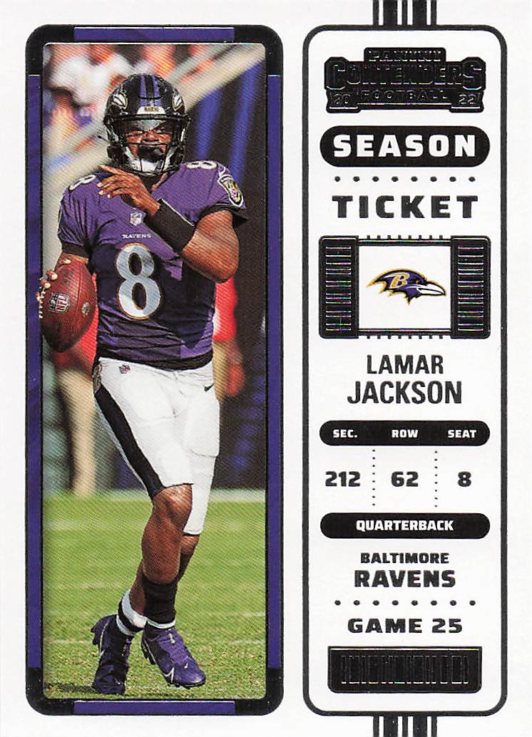 2022 Panini Contenders Football Lamar Jackson #5