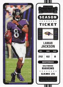 2022 Panini Contenders Football Lamar Jackson #5