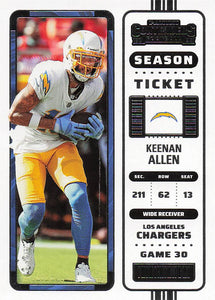 2022 Panini Contenders Football Keenan Allen #75