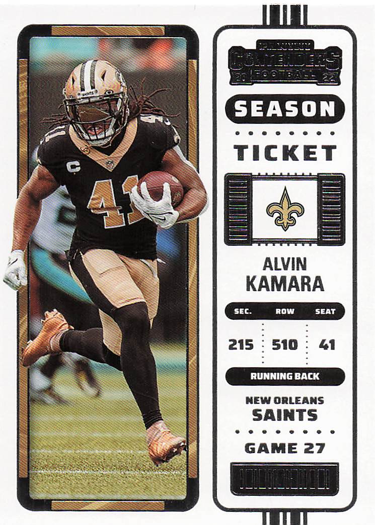 2022 Panini Contenders Football Alvin Kamara #64