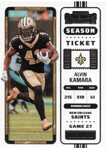 2022 Panini Contenders Football Alvin Kamara #64