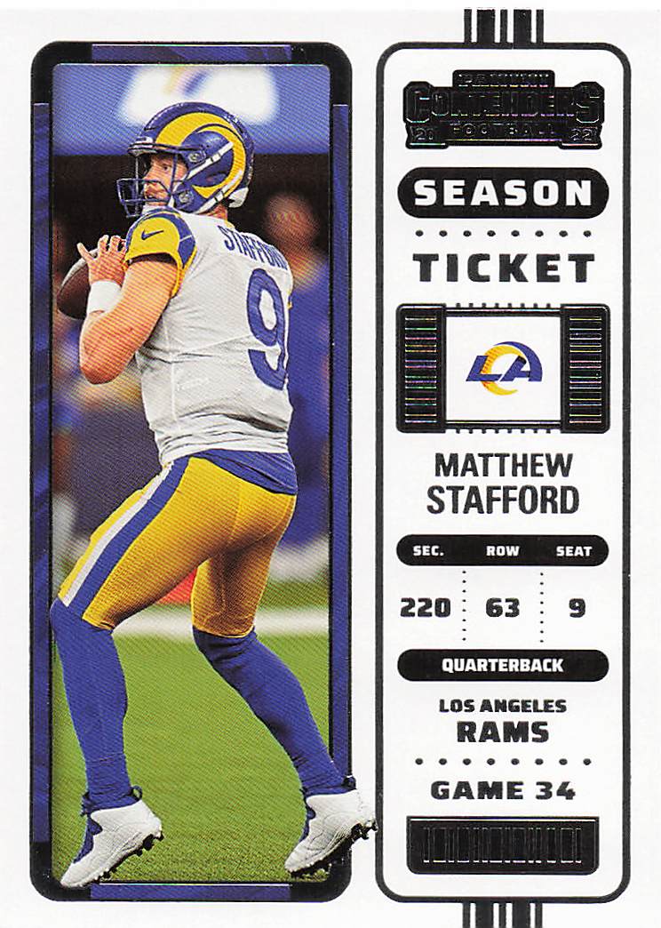 2022 Panini Contenders Football Matthew Stafford #47