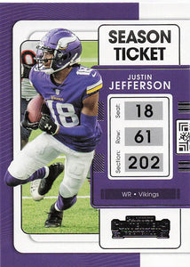 2021 Panini Contenders Football Justin Jefferson #63
