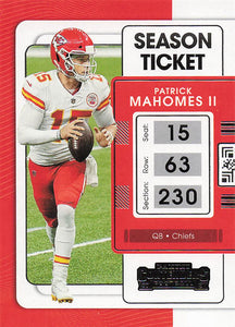 2021 Panini Contenders Football Patrick Mahomes II #47